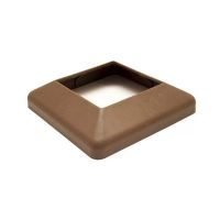 Крышка нижняя ПВХ для столба 100х100 Шоколад