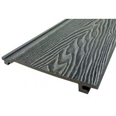 Сайдинг ДПК 3D тиснение 185x19 Серый