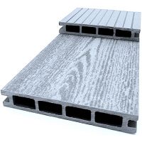 Террасная доска ДПК  «Эко Классик» Серый