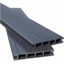 Террасная доска из ДПК Вельвет - Графит от производителя Доломит по цене 385 р Террасная доска из ДПК Вельвет - Графит от производителя Доломит по цене 385 р