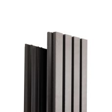 Реечная фасадная панель Техно Серый от производителя Ecodecking по цене 956 р Реечная фасадная панель Техно Серый от производителя Ecodecking по цене 956 р