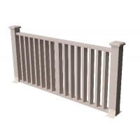 Декоративные ограждения ДПК " Риальто", Выбеленный дуб, шлифованное