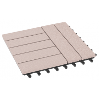 Модульный паркет ДПК Комфорт 4 шлифованный Выбеленный дуб