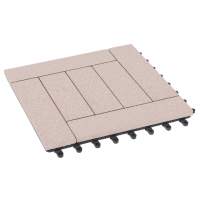 Модульный паркет ДПК Комфорт 6 шлифованный Выбеленный дуб