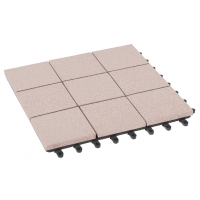 Модульный паркет ДПК Мозаика 13 шлифованный Выбеленный дуб