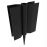 Черный угол поворотный для доски из ДПК 150х25-30от 60° до 180° пластик