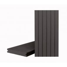 Террасная доска КЛАССИК полнотелая с пазом Черное дерево