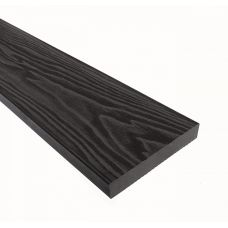 Террасная доска Смарт 3D Полнотелая без паза Черное дерево