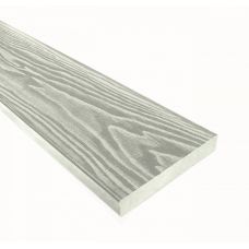 Террасная доска Смарт 3D Полнотелая без паза Дуб беленый