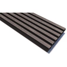 Реечные панели Lines Ultra Smoke gray от производителя  Woodvex по цене 1 071 р