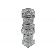 Угол наружный Цокольный сайдинг «Камень северный» Серый от производителя  Nordside по цене 515 р