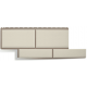 Фасадные панели (цокольный сайдинг)   Флорентийский камень Белый