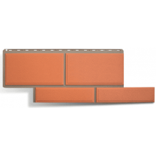 Фасадные панели (цокольный сайдинг)   Флорентийский камень Терракотовый