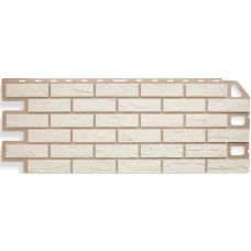 Фасадные панели (цокольный сайдинг)  Кирпич Белый от производителя  Альта-профиль по цене 632 р