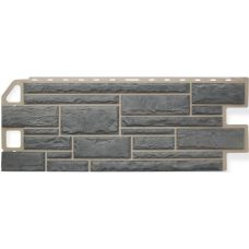 Фасадные панели (цокольный сайдинг) Камень Серый от производителя  Альта-профиль по цене 621 р