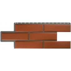 Фасадные панели (цокольный сайдинг) Венецианский камень Терракотовый