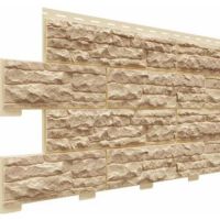 Цокольный сайдинг коллекция Скалистый риф люкс - Карамель Цокольный сайдинг коллекция Скалистый риф люкс - Карамель