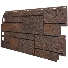 Фасадные панели (Цокольный Сайдинг) VOX Sandstone Темно-коричневый