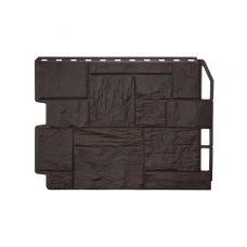 Фасадные панели Туф 3D - Темно-коричневый