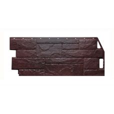 Фасадные панели (цокольный сайдинг) коллекция Камень Природный - Коричневый