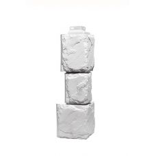 Угол наружный коллекция Камень крупный Мелованный белый от производителя  Fineber по цене 660 р