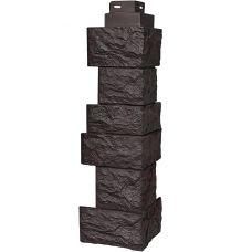 Угол наружный коллекция Дикий камень Коричневый