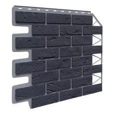 Фасадные панели Кирпич Баварский - Графит от производителя Fineber по цене 595 р Фасадные панели Кирпич Баварский - Графит от производителя Fineber по цене 595 р