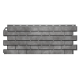 Фасадные панели (цокольный сайдинг) Кирпич Клинкерный 3D Бежево-Серый