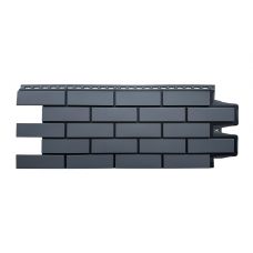 Фасадные панели Премиум клинкерный кирпич Графит (шов RAL 9005)