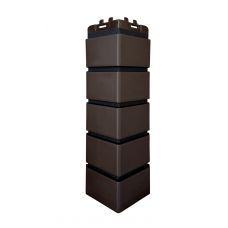 Угол Премиум клинкерный кирпич Шоколадный (шов RAL 9005)