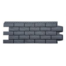 Фасадные панели Премиум состаренный кирпич Графит (шов RAL 9005) Фасадные панели Премиум состаренный кирпич Графит (шов RAL 9005)