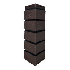 Угол Премиум состаренный кирпич Шоколадный (шов RAL 9005) Угол Премиум состаренный кирпич Шоколадный (шов RAL 9005)