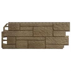 Фасадные панели (цокольный сайдинг) Песчаник Светло-Коричневый от производителя  ТЕХНОНИКОЛЬ по цене 590 р