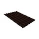 Металлочерепица классик GL 0,5 GreenCoat Pural RR 887 шоколадно-коричневый (RAL 8017 шоколад)