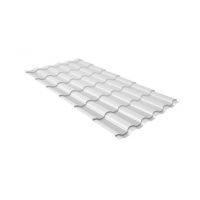 Металлочерепица кредо 0,5 Satin RAL 9003 сигнальный белый Металлочерепица кредо 0,5 Satin RAL 9003 сигнальный белый