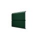Металлический сайдинг ЭкоБрус 0,5 GreenCoat Pural Matt RR 11 темно-зеленый (RAL 6020 хромовая зелень)