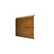 Металлический сайдинг ЭкоБрус 0,45 Print Twincolor Golden Wood от производителя  Grand Line по цене 1 395 р