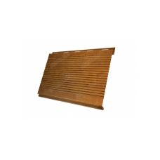 Металлический сайдинг Вертикаль (gofr) 0,45 Print Twincolor Golden Wood от производителя  Grand Line по цене 1 052 р