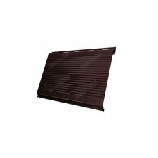 Металлический сайдинг Вертикаль (gofr) 0,5 Quarzit lite RAL 8017 Шоколад от производителя  Grand Line по цене 1 248 р