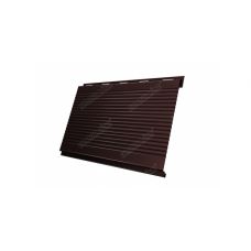 Металлический сайдинг Вертикаль (gofr) 0,5 Satin RAL 8017 Шоколад
