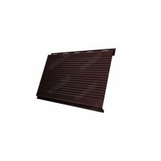 Металлический сайдинг Вертикаль (gofr) 0,5 Velur20 RAL 8017 Шоколад от производителя  Grand Line по цене 1 228 р