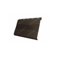 Металлический сайдинг Вертикаль (prof) 0,5 Quarzit RR 32 Темно-коричневый от производителя  Grand Line по цене 1 320 р
