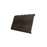 Металлический сайдинг Вертикаль (prof) 0,5 Velur20 RR 32 Темно-коричневый