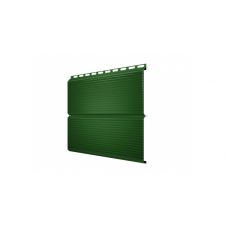Металлический сайдинг ЭкоБрус Gofr 0,45 PE RAL 6002 Лиственно-зеленый