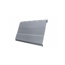 Металлический сайдинг Вертикаль (prof) 0,45 PE RAL 9006 Бело-алюминиевый