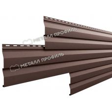 Металлический сайдинг МП СК-14х226 (ПЭ-01-8017-0.5) Коричневый шоколад от производителя  Металл Профиль по цене 754 р