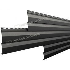 Металлический сайдинг МП СК-14х226 (VikingMP-01-9005-0.45) Черный темный
