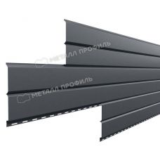 Металлический сайдинг Lбрус-15х240 (ПРМ-03-7024-0.5) Серый графит