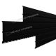 Металлический сайдинг Lбрус-15х240 (VikingMP E-20-9005-0.5) Черный темный