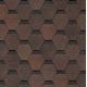 Гибкая черепица Шестигранник Коричневый